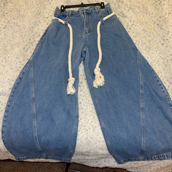 AELFRIC EDEN SUPER BAGGY BARREL JEANS - Picture 1 of 7